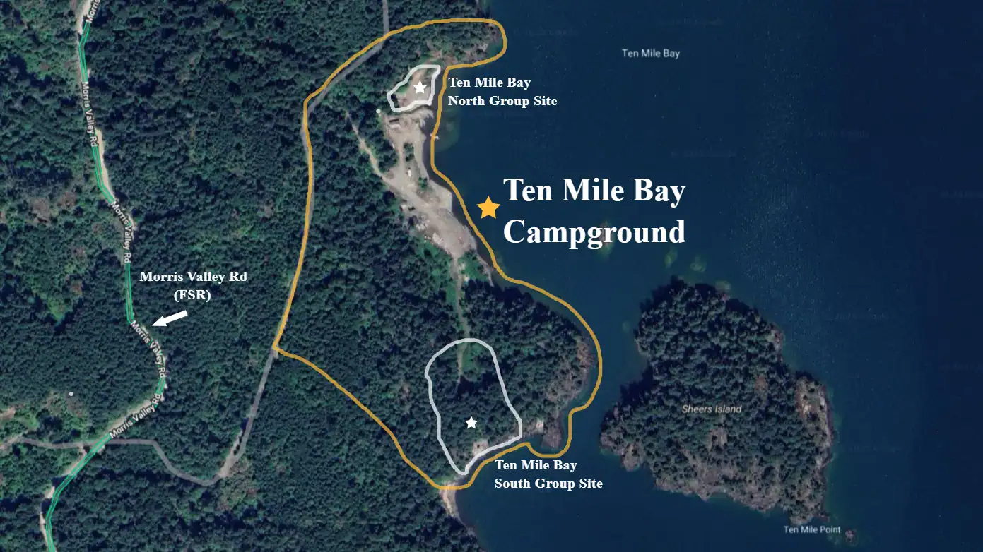 Ten Mile Bay General Map